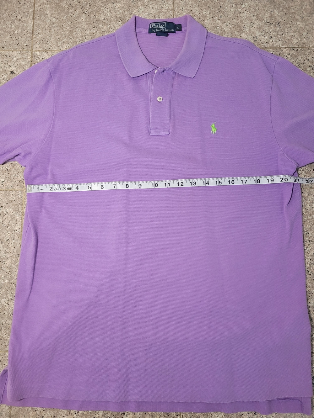 Polo Ralph Lauren Men's Lavender Short-Sleeve Polo Size Large
